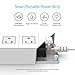 ORICO 2-Outlet Surge Protector Power Strip with 5Ft Power Cord 1700 Joules with 4 USB Charger Ports - Charges Phones, Tablets, Home and Office, Dorm Rooms - White (Former Version)
