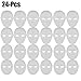 Outgeek DIY Mask, White Mask Paintable Paper Mask White Plain Mask for Mardi Gras (12 Male+12 Female