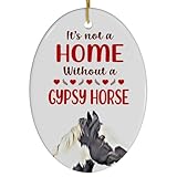 Black White Gypsy Irish Cob Horse Christmas