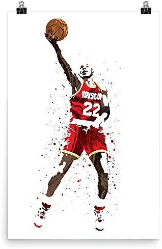 Clyde Drexler Houston Rockets Poster