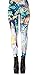 Womens Fashionable Digital Print Halloween Costume Graphic Design Stretch Seamless Leggings(Light Blue), One Size