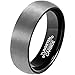 Sale! MNH Mens 6mm Comfort Fit Tungsten Carbide Wedding Band Black Brushed Matte Finish Rings Size 5-14