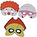 JOYIN 24 Pieces Halloween Foam Mask for Kids Halloween Party Favors, Halloween Crafts Supplies and Halloween Prizes