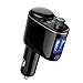 Bluetooth FM Transmitter for Car,Handsfree Call Car Charger with Vehicle Cigarette Lighter usb Adapter,Mp3 Music Stereo Adapter,Dual USB Port Charger Compatible iPhone X,iPhone 8,iPhone 8 Plus,Samsung