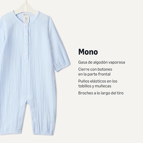 Amazon Essentials x Sofia Grainge Unisex Baby Cotton Chiffon Long Sleeve Rompers