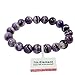 7th Element Handmade 10mm Round Beads Bracelet Stretch Bangle for Women Men Unisex 7