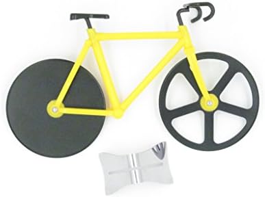 Bicycle Pizza Cutter by MOVTEKE Wheel Stainless Steel Kitchen Tool Pizza Cutter Bike with Kickstand
