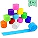 Neworkg 12 Rolls Party Streamers Rainbow Crepe Paper Streamer for Party Backdrop Decorations, 82 Feet Per Volume