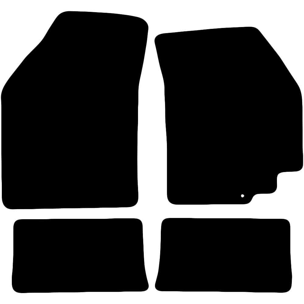 Carsio Carpet Car Mats For Suzuki Alto 2009+ Onwards 4 Piece Set Tailored Fit Floor Mat Complete Accessory Black Custom Fitted - All Weather, Anti-Slip Backing & Black Trim