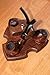 KAFpipeWorkshop Wooden Pipe Stand for 3 Tobacco Smoking pipes Handmade from natural Ash tree wood Pipe Rack Holder Display