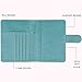 GDTK Leather Passport Holder Cover Case RFID Blocking Travel Wallet (Sky Blue)