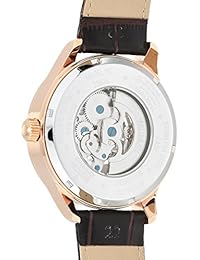 Invicta "Vintage - Reloj automático acero inoxidable y piel Casual de los hombres, color: negro (Modelo: 23636)