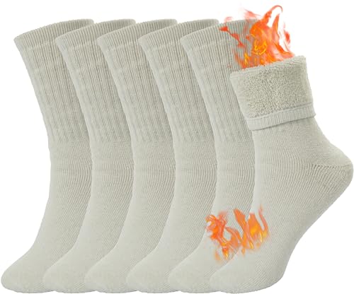 BomKinta Wool Hiking Socks Women - Merino Thick Warm Thermal Boot Socks - Winter Cozy Crew Sock Size 5-11