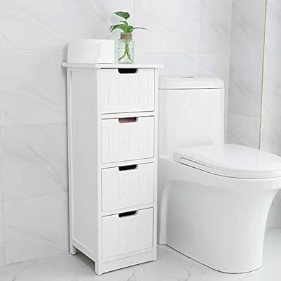 Bathroom Cupboard Bedroom Storage Unit Bedside Cabinet Organiser