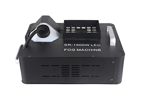 Led Fog Machine,1500w Upward Spray Smoke Machine, With 24x3w 3in1 Led,Wireless Remote Control,Use For Disco, Ballroom, KTV, Bar,Club, Party, Wedding - Thumbnail 5
