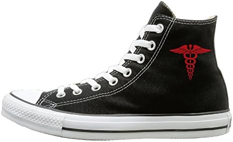 Caduceus Staff Of Hermes Unisex Leisure High Top Shoes Flat Canvas Shoes For Women And Men