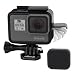 SOONSUN Frame Mount Housing Case with Lens Cover for GoPro Hero 5 6 7 Hero 2018 Hero5 Hero6 Hero7 Black Camera - Strong Structure and All Slots Fully Accessible primary