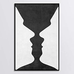 signwin Framed Canvas Wall Art Black and White...