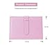 WarmHut Earrings Organizer Book, Small Portable Travel Jewelry Earrings Ear Studs Organizer Holder Display Storage Bag Case Box (Pink)