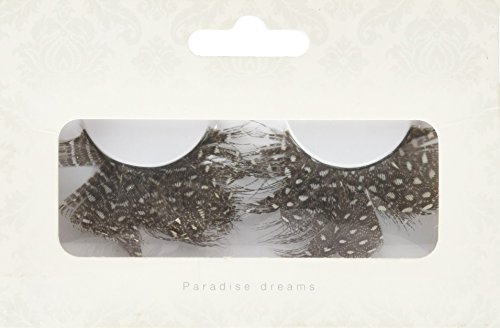 Baci Paradise Dreams Style No.613 Feather Eyelashes with Adhesive, Brown