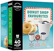 Donut Shop Coffee Favorites Variety Box Single Serve Keurig Certified Recyclable K-Cup pods for Keurig brewers