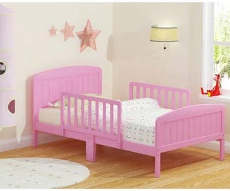 Beautifully Crafted Russell Children Products Harrisburg Wood Toddler Bed, (Pink)