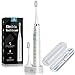 Proalpha Sonic Electric Toothbrush for Adults, 5 Optional Brushing Modes Rechargeable Toothbrushes with 6 Replacement Heads & 2 Minutes Timer, Travel Case Included (white)