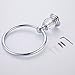 AUSWIND Chrome Towel Ring Clear Crystal Glass Wall Mounted Bathroom Accessories WT