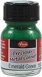 Viva Decor .8-Ounce Emerald Green Precious Metal Liquid Color