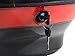 TMS® Black Motorcycle Scooter Luggage Tail Trunk Top Hard Case with Mounting Hardware