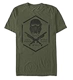 Star Wars Rogue One Deathtrooper Crossbones Adult T-shirt - Military Green (XXX-Large)