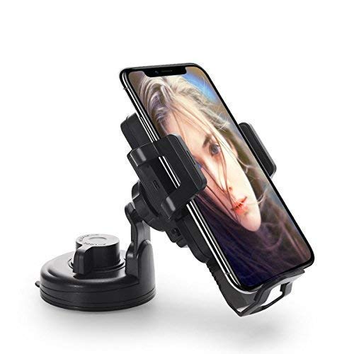 KULUSSY Wireless Car Charger, Car Mount Charger by (Air Vent Mount & Dashboard Cup Holder) for all Qi Enable phones,360&deg; Rotation, iPhone 8/X,Samsung Galaxy S8/S8+, S7/S7 Edge,S6/S6 Edge,Google 4/5/6