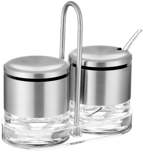 Emsa Cream Sugar Stand "Accenta" of Stainless Steel, Silver