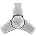 New 2017 Tri Metal Spinner - Fidget Toy for ADHD, ADD, Stress and Anxiety Relief - EDC Office Toy, Super Fast Long Spins with Superior R188 Center Bearing - Perfectly Weighted (Stainless Steel)