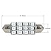Partsam Red Car LED Lamps 42mm festoon 12SMD Interior Dome Map Lights Bulbs 12V 561 562 578, Pack of 2pcs