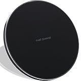 Qi Wireless Charger for Samsung Galaxy S9/S9 Plus-XIAOWU Wireless Charging Pad for iPhone 8/iphone 8 plus/iphone X - Fast Wireless Charger Galaxy S8/S8 Plus/S7/S6/Note 8/Note 5 (Black)