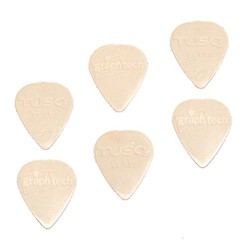 Graph Tech TUSQ Standard Bright Tone Guitar Picks 1.00mm 6 Pack - PQP-0100-W6