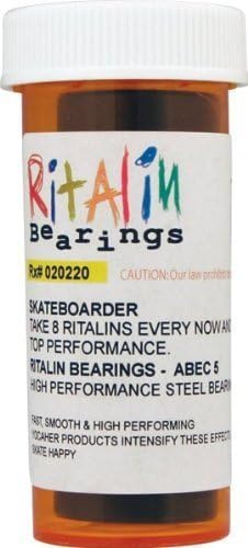 Ritalin Abec-5 Blue Bearings - Single Set by Ritalin