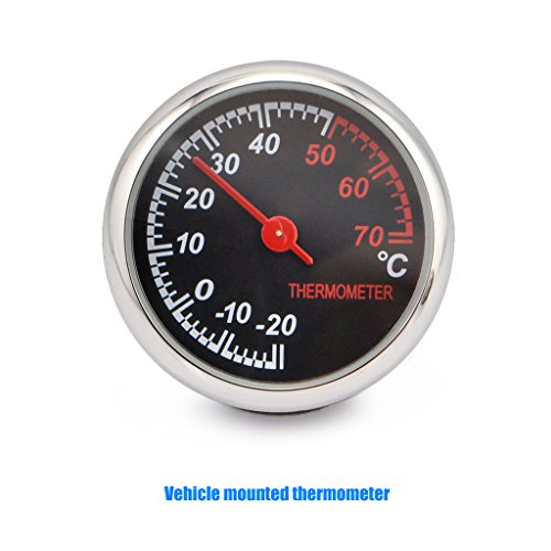 OLLGEN Auto Car Vehicle Thermometer Hygrometer Clock,Mini Small Classic Dashboard Thermometer Hygrometer Clock,3 in 1 for Car Cool Decoration - Thumbnail 4