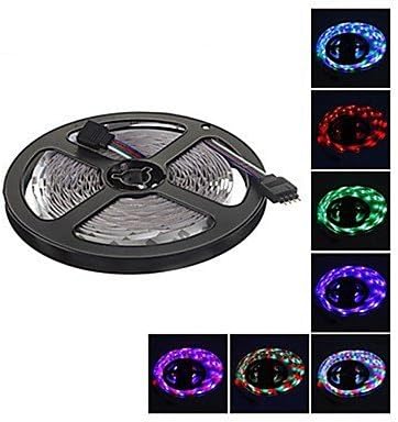 500CM 30W 300LED 3528SMD DC12V Strip Light RGB IP68 Waterproof Strip Light-White Transparent Remote Control