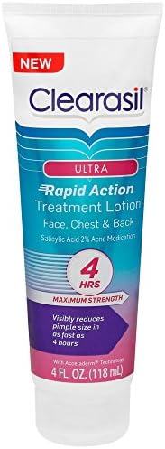 Clearasil Ultra Rapid Action Treatment Lotion, 4 fl. Oz., for face, chest & back