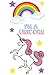 iDecoz Unicorn Reusable Vinyl Decal Stickers for All Cell Phones, Cases, MacBooks, Laptops, iPads, Water Bottles, and More!' White