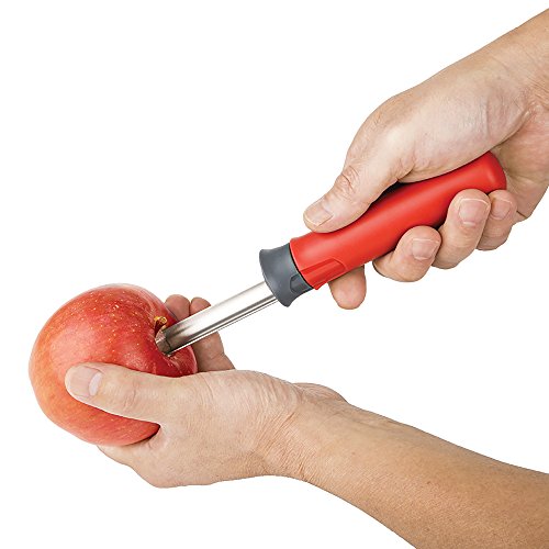 Prep Solutions by Progressive Core & Peel Apple Tool, Apple Corer Remover, Stainless-Steel with Sharp Serrated Blade, Pear Core Remover, Apple Peeler, Fruit Peeler, Dishwasher Safe - Thumbnail 2