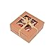 Prudance 15pcs 6x6x3in Brown Bakery Boxes with Window include 4 Cupcake Box Insert,Kraft Cupcake Boxes for Cookie,Cakes, Pastries and Chocolate Covered Strawberries.
