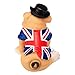 Chapman Sculptures British Bulldog with Flag Hand Painted Statue 3”