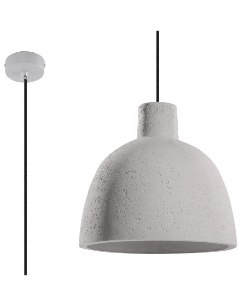 Sollux Lighting DAMASO Concrete Pendant Light, White