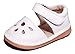 White Flower Punch Girl Squeaky Sandals Shoes