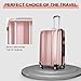 Goplus 3Pcs Luggage Set, Hardside Travel Suitcase, 20