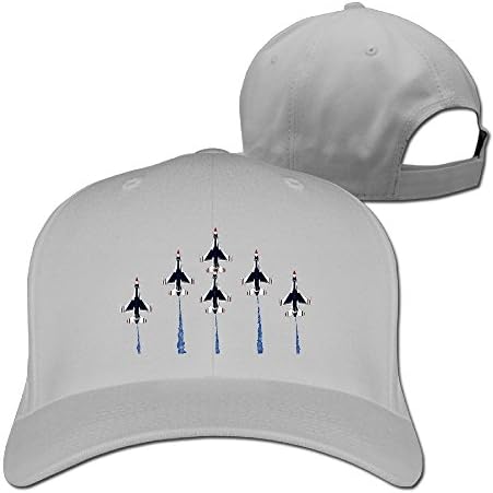 XJBD Unisex Air Force Thunderbirds Baseball Visor Cap Ash