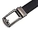 Xholding Men's Genuine Leather Ratchet Dress Belt with Automatic Buckle 1 1/8